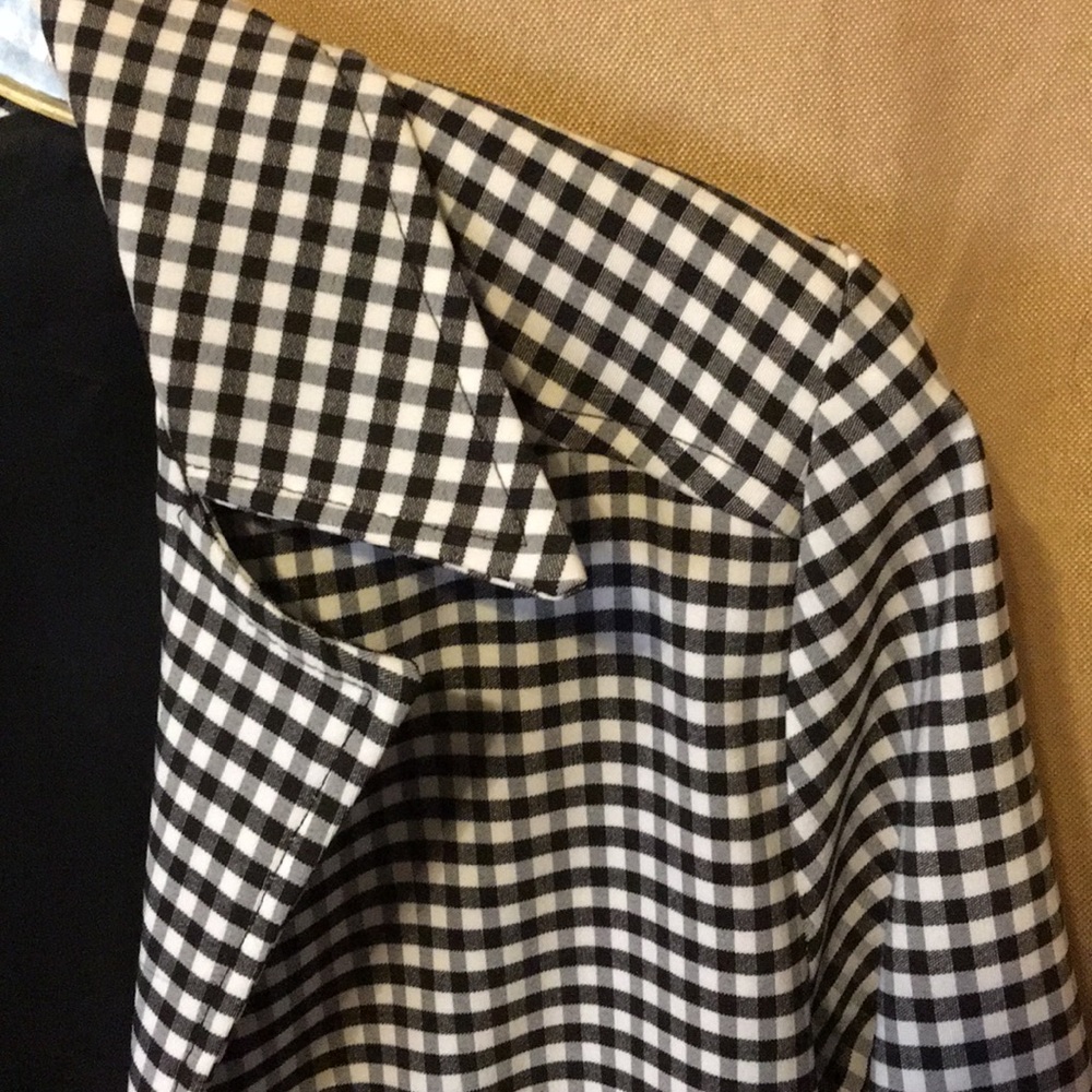 🎉 HP Statement Style 🎉.   gingham longline blazer - Picture 6 of 7